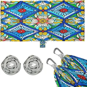Mexico Pattern Camping Hammock, Single Portable Hammocks with Tree Straps & Attached Carry Bag, 330Lbs Capacity Perfect for Outside Indoor Hiking Beach Backpack Travel