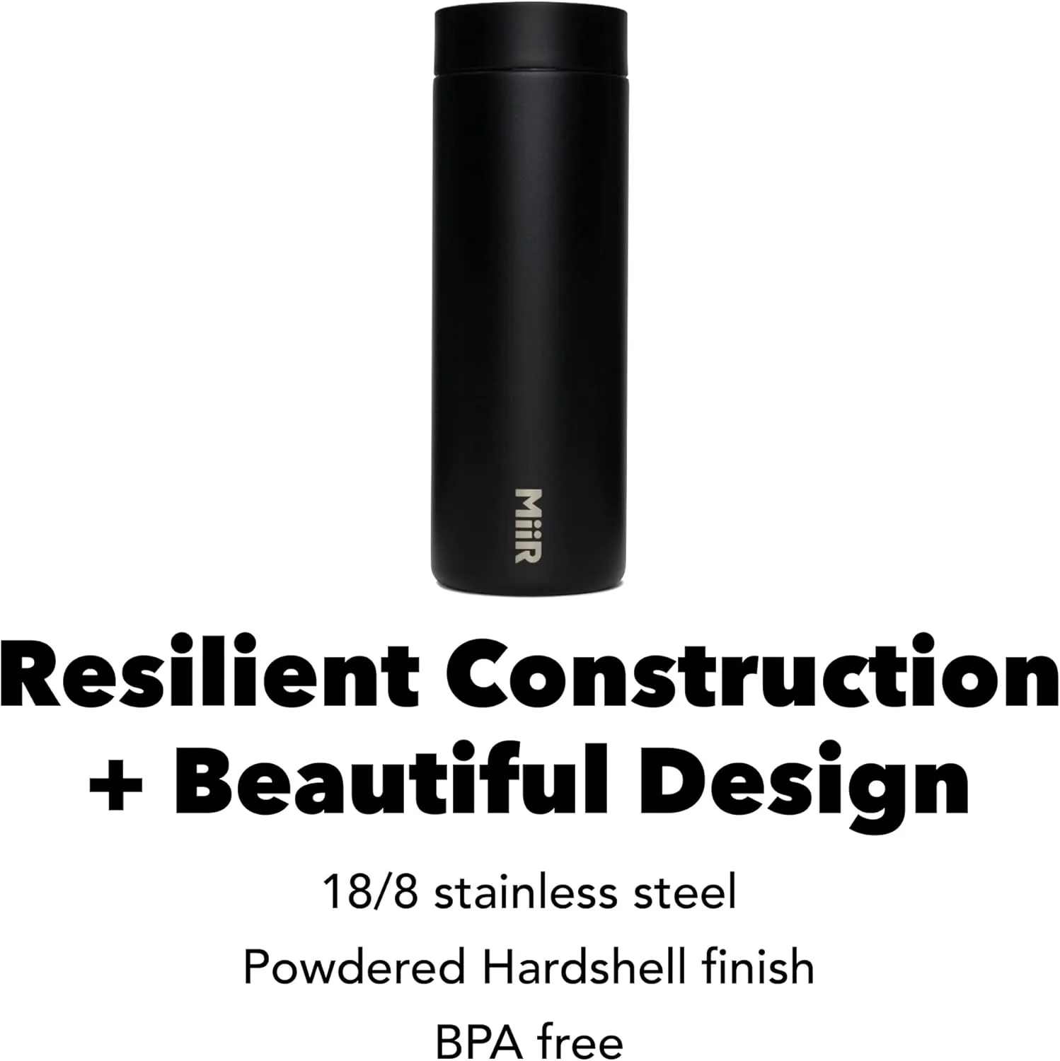 MiiR 360 Traveler, Stainless Steel Double-Wall Vacuum Insulated Tumbler - Leakproof 360 Lid for Easy Sipping on the Go; Perfect for Hot & Cold Drinks