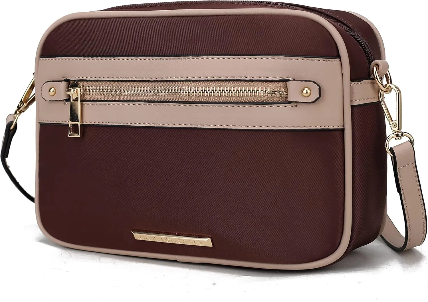 MKF Collection Crossbody Bag for Women Designer Crossover Lady Handbag Messenger Purse