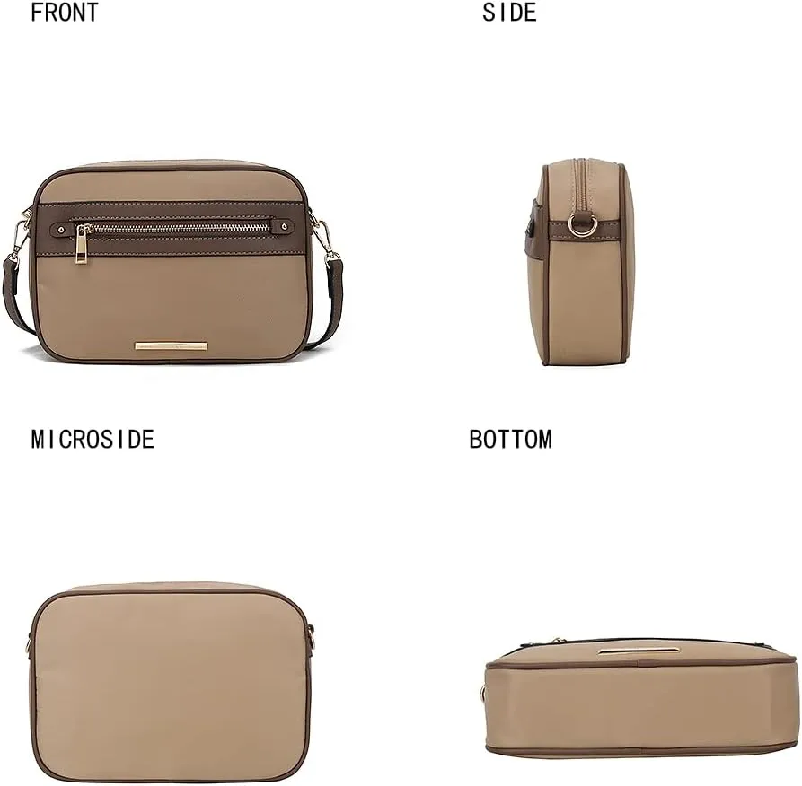 MKF Collection Crossbody Bag for Women Designer Crossover Lady Handbag Messenger Purse