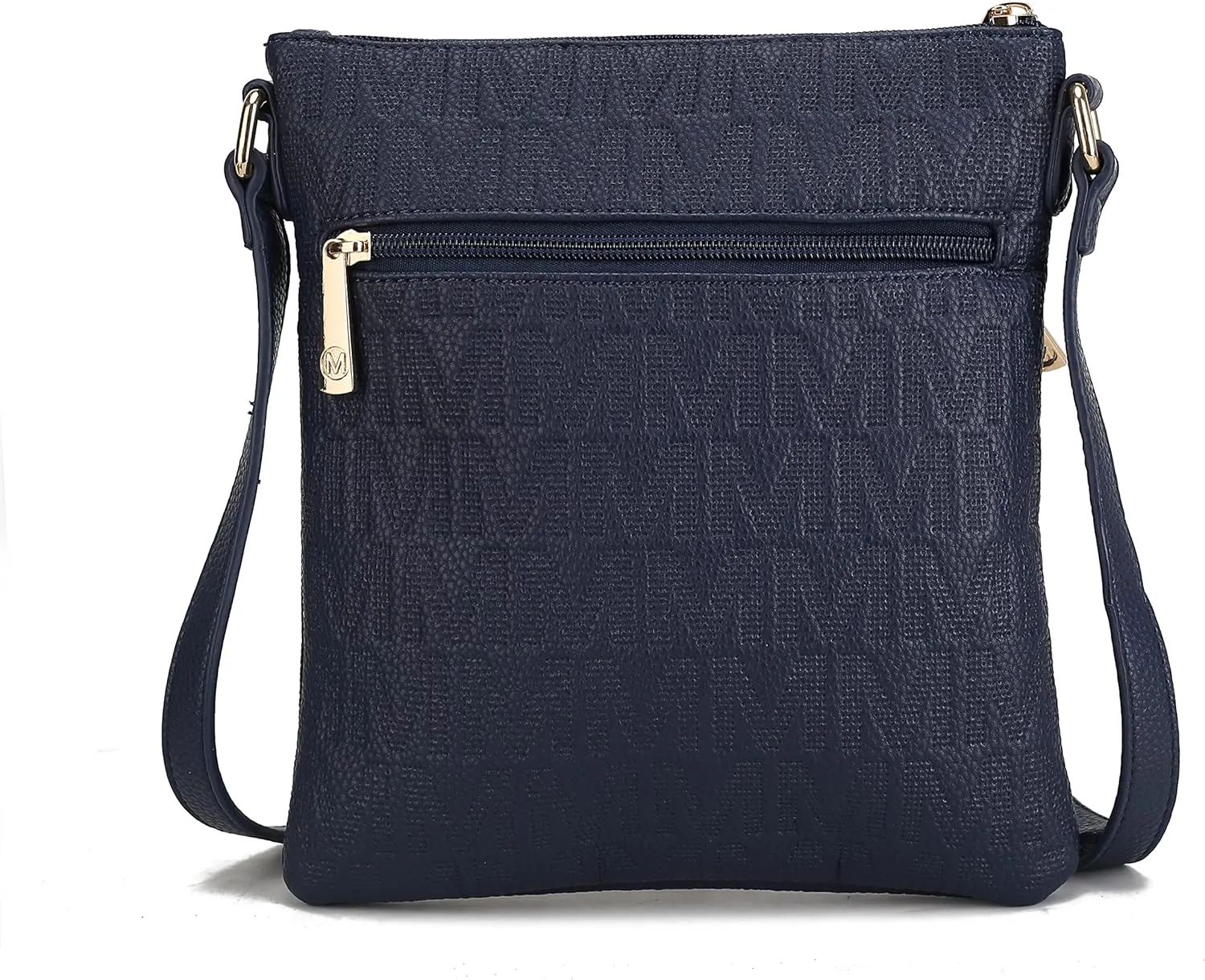 MKF Collection Crossbody Bag for Women, Vegan Leather Triple Zipper Handbag Crossover Bag Purse Shoulder Bag Strapby Mia K