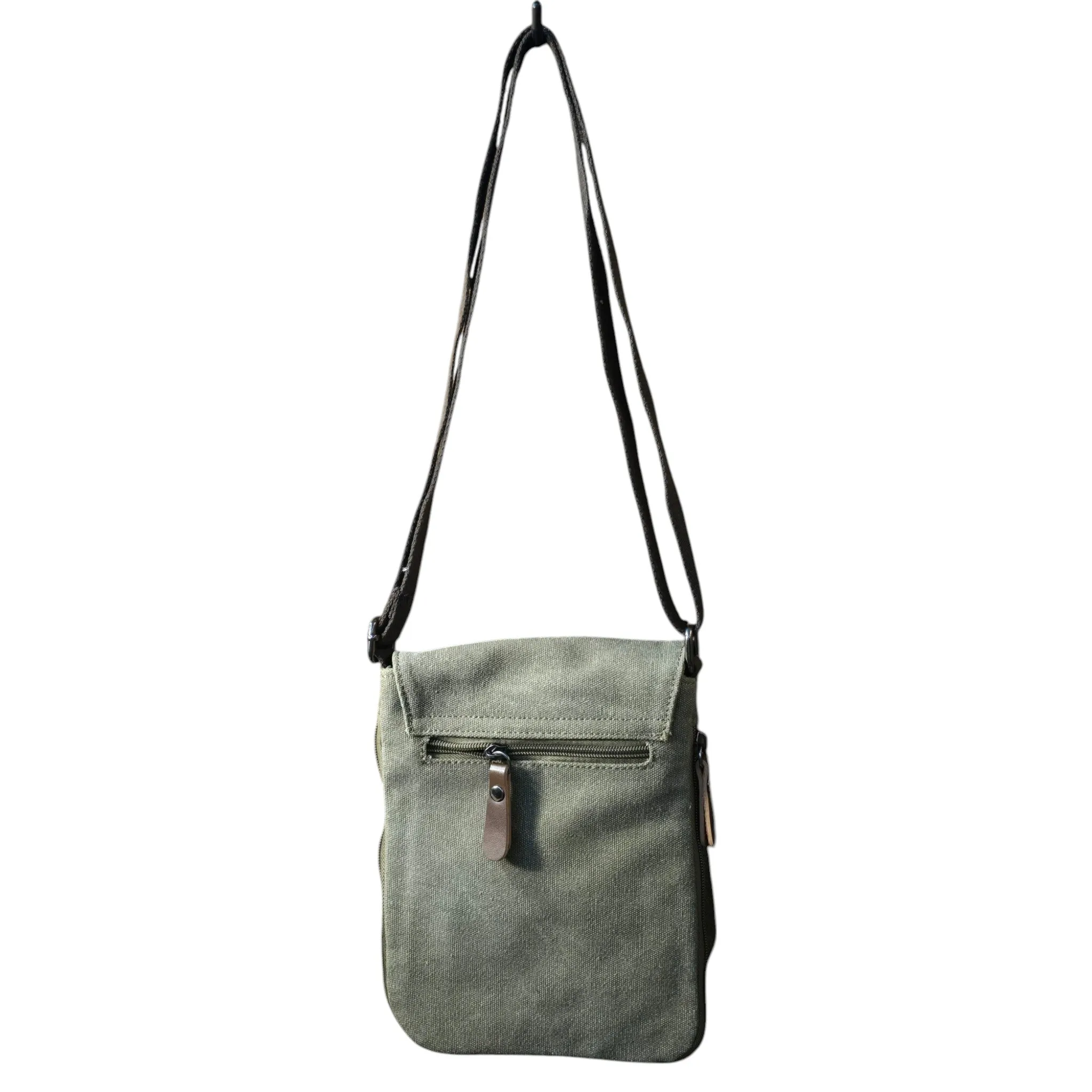 Montana Twist Slim Canvas Messenger Bag