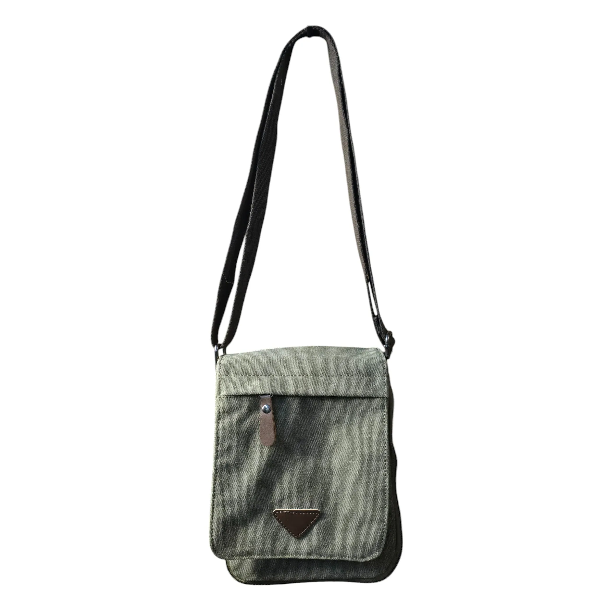 Montana Twist Slim Canvas Messenger Bag