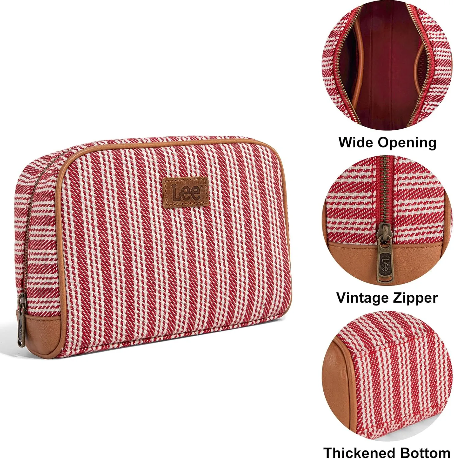 Montana West x Lee Travel Makeup Bag Large Capacity Cosmetic Bag Make up Organizer Case for Women Toiletry Bag Travel Essentials