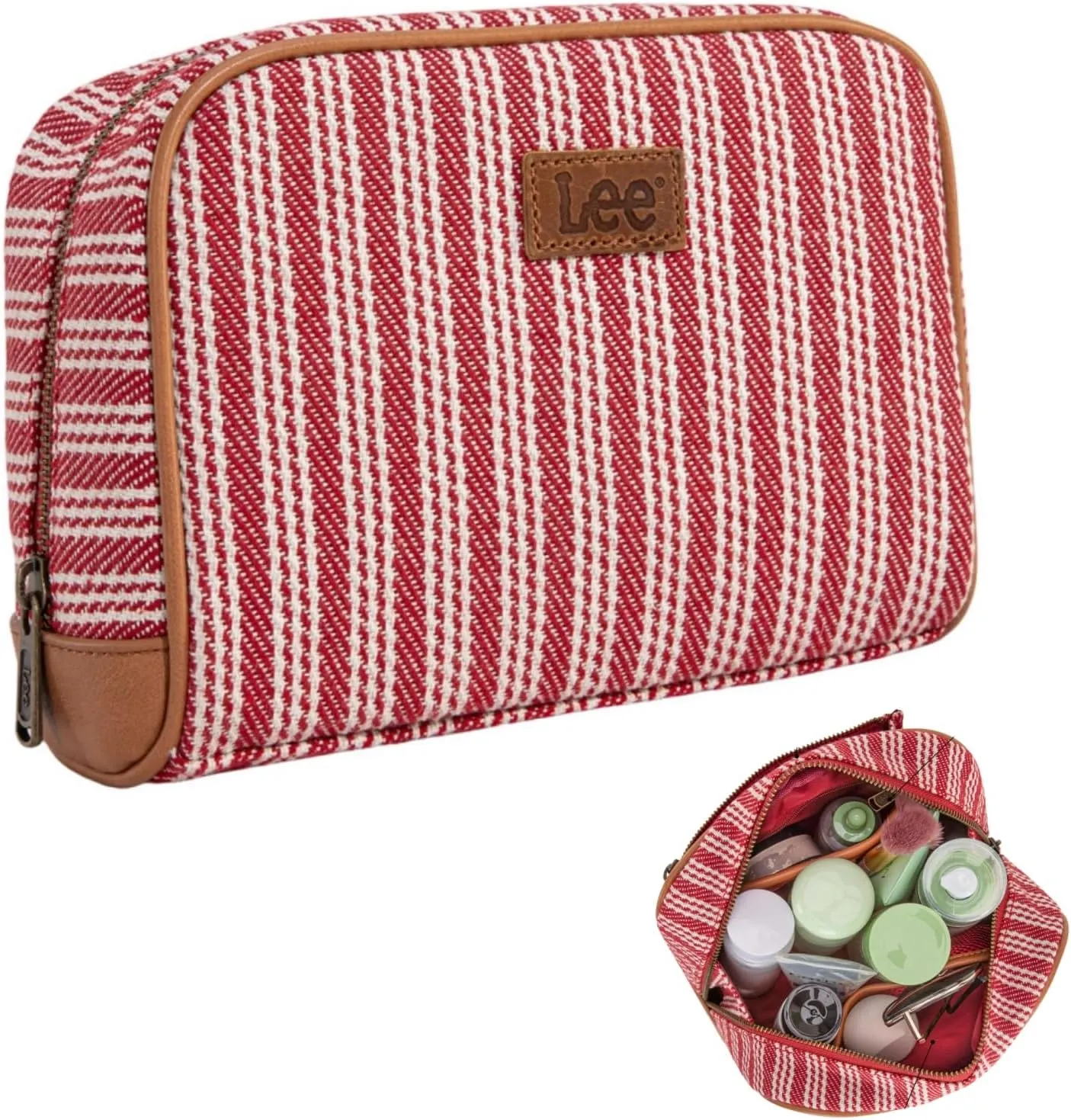 Montana West x Lee Travel Makeup Bag Large Capacity Cosmetic Bag Make up Organizer Case for Women Toiletry Bag Travel Essentials
