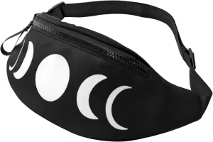 Moon Phases Adjustable Leisure Waistpack Outdoor Sports Running Waistpack Travel Phone Bag