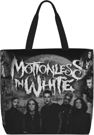 Motionless Rock In White Tote Bag for Women Lightweight Large Tote Bag Shoulder Bag Handbag for Travel Work Gym, Black
