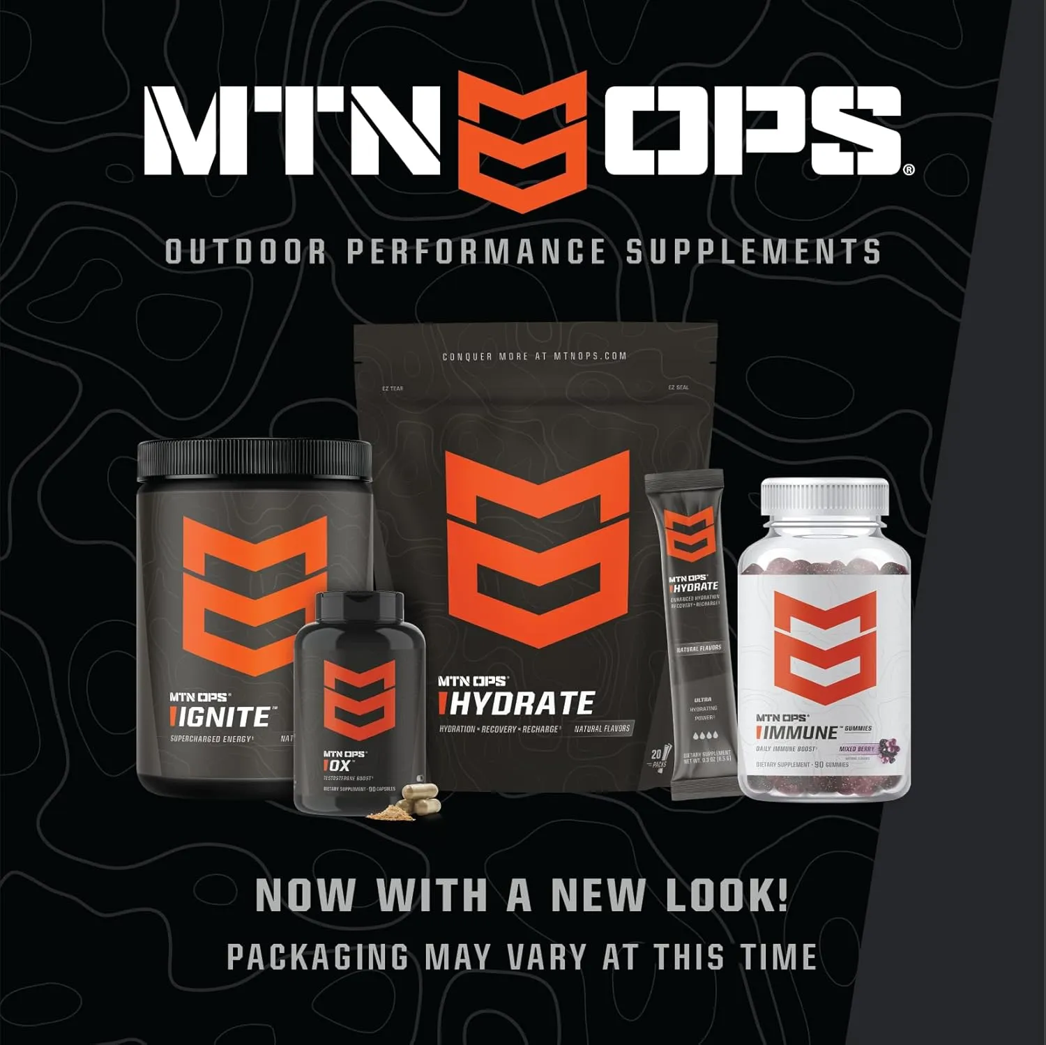 MTN OPS Ignite Supercharged Energy Drink Mix 45-Serving Tub, Tiger's Blood