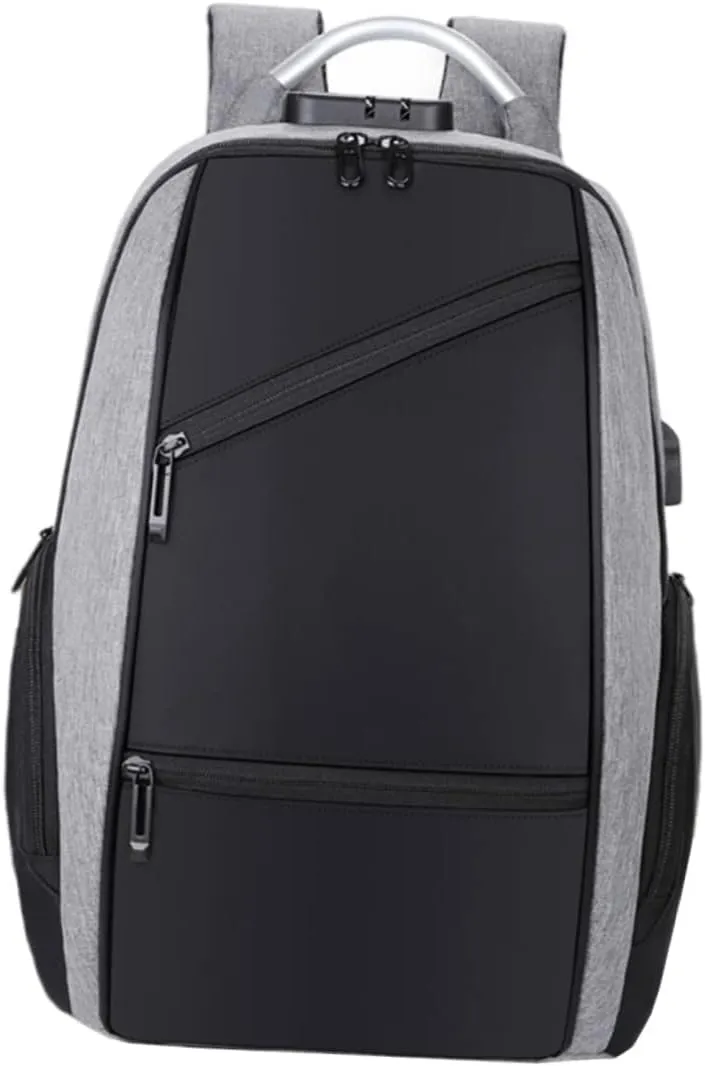 Multi Functional Password Lock Backpack for Men Travel Laptop Bag with Charging Port Shoulder Strap Large Capacity for School Work and Travel