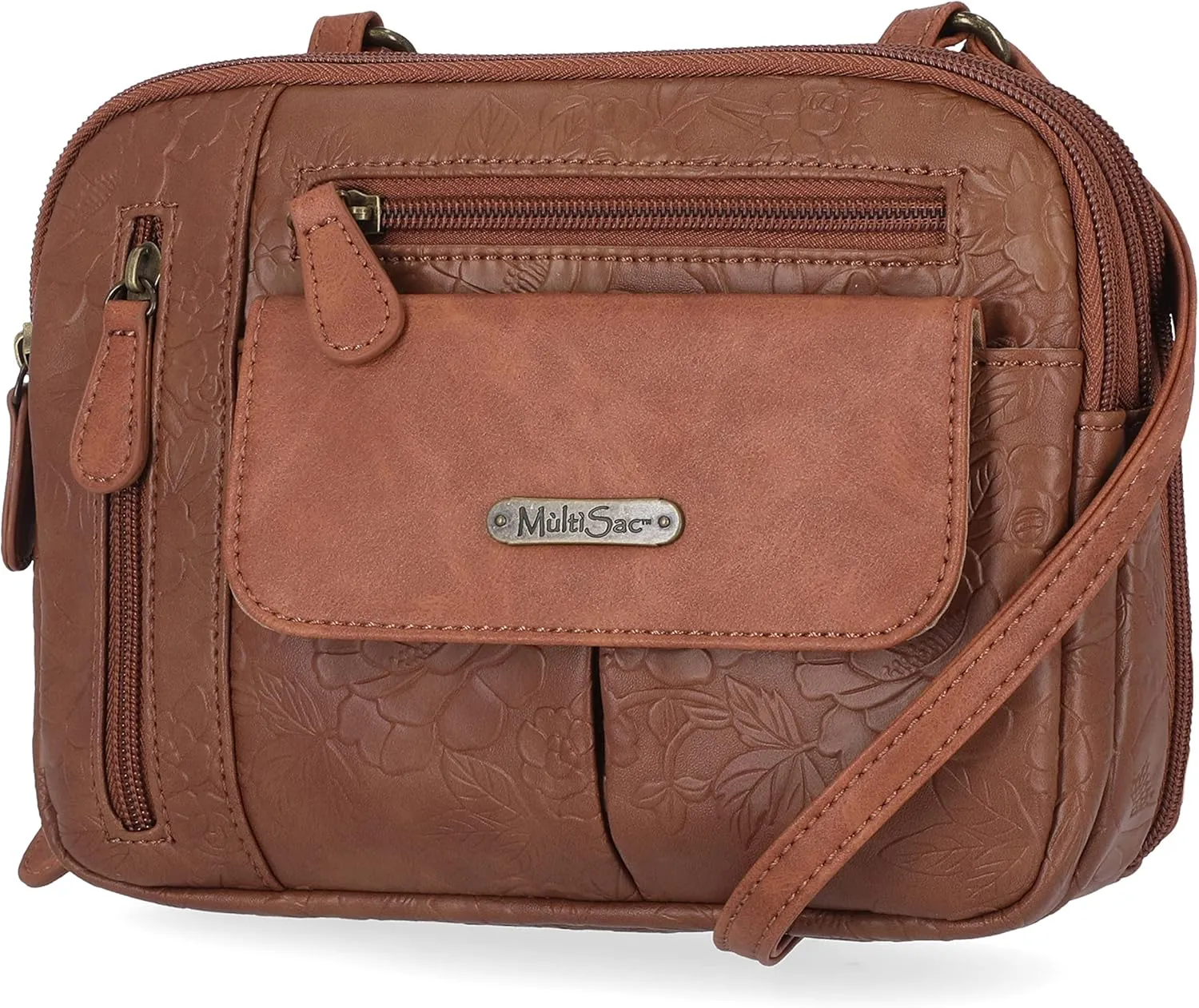 MultiSac Zippy Triple Compartment Crossbody Bag