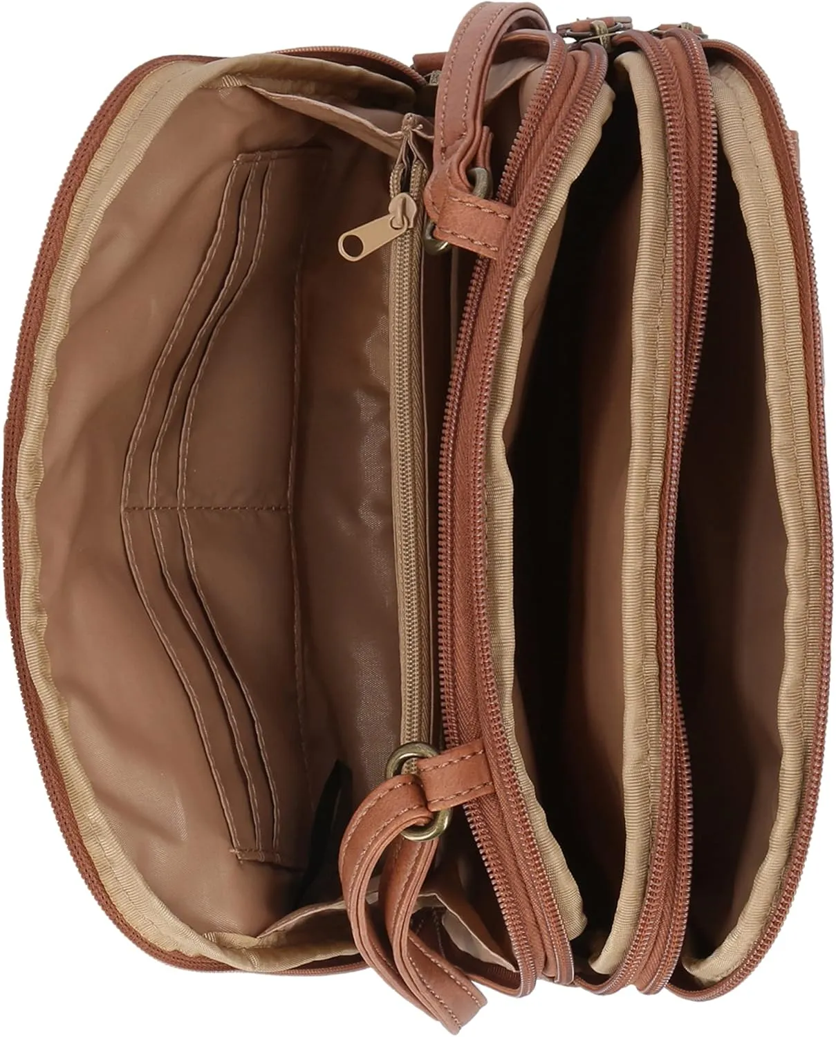 MultiSac Zippy Triple Compartment Crossbody Bag