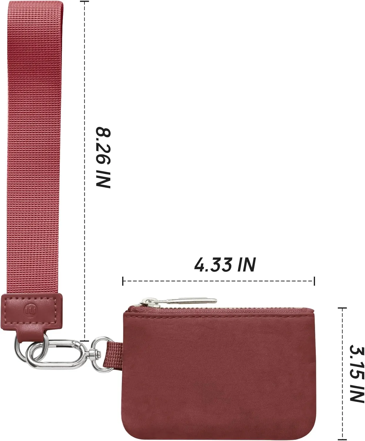Mum's memory Mini Zip Around Wristlet Wallet for Women Dual Pouch Wristlet Portable keychain wallet Coin Purse Mini Women Coin Pocket