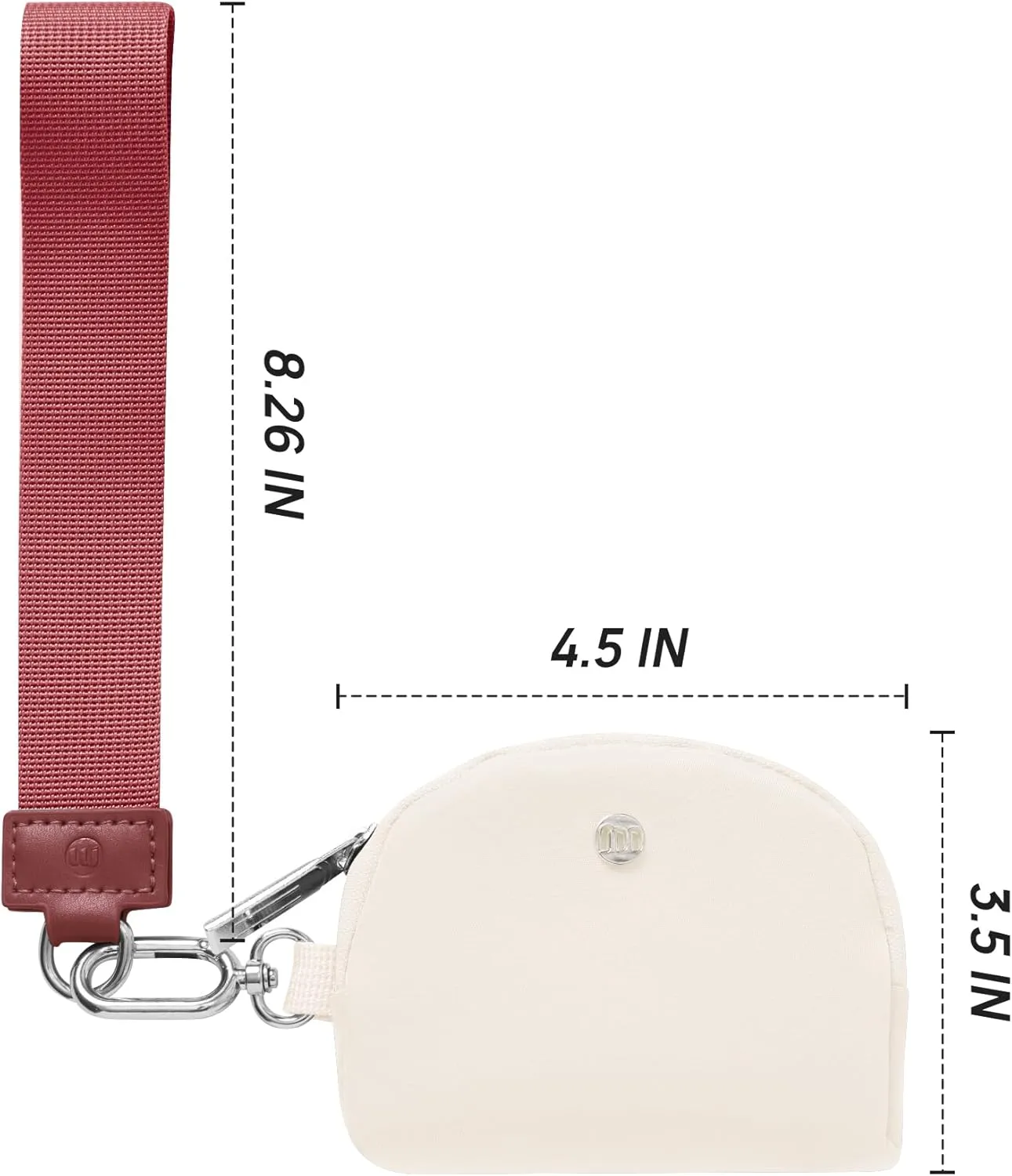 Mum's memory Mini Zip Around Wristlet Wallet for Women Dual Pouch Wristlet Portable keychain wallet Coin Purse Mini Women Coin Pocket