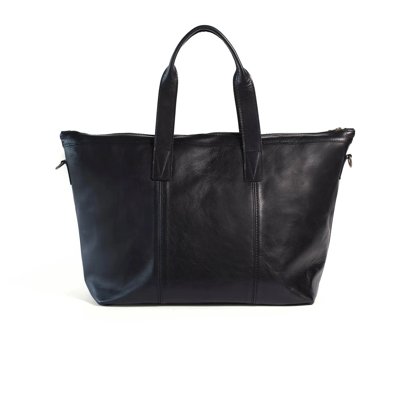Murray leather overnight bag