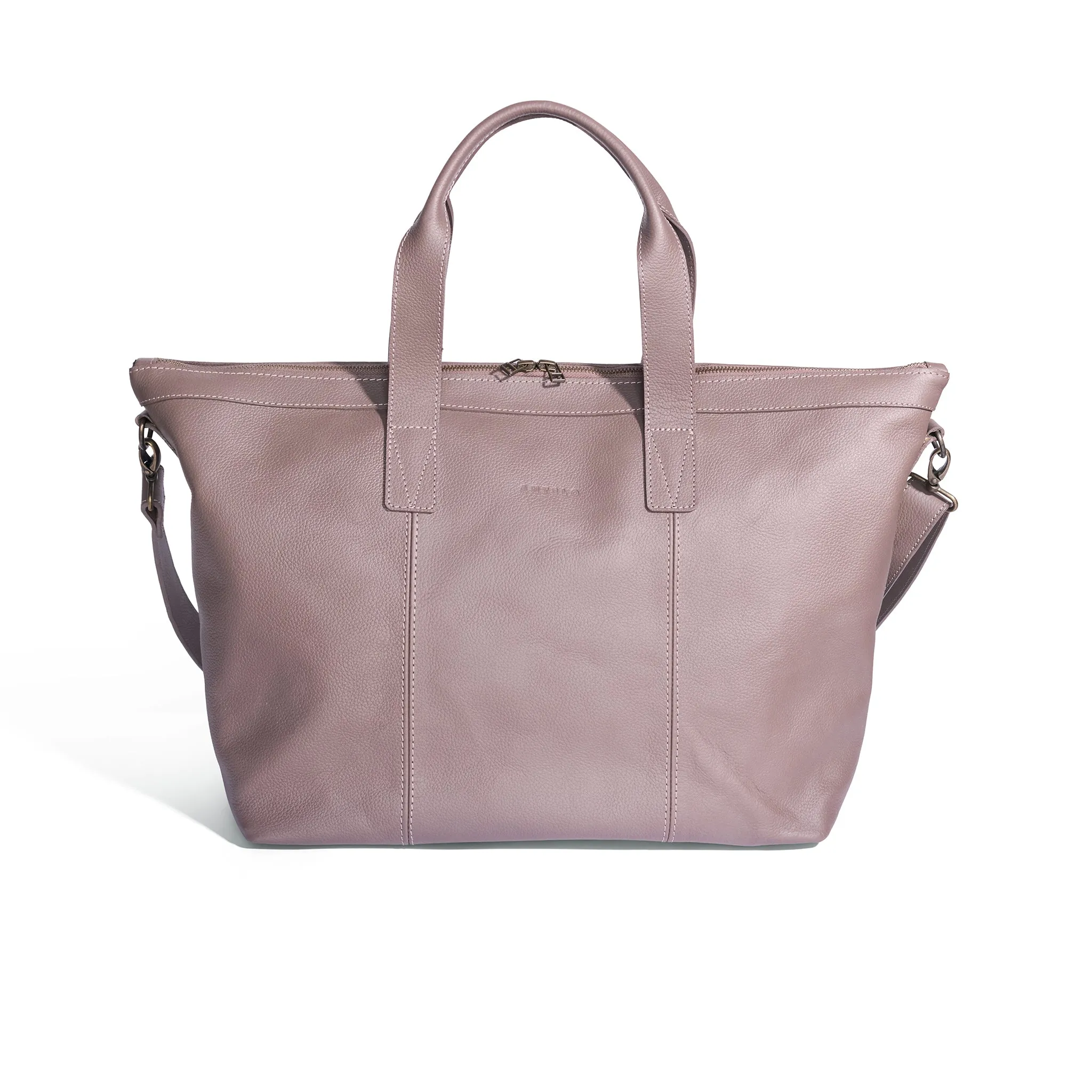 Murray leather overnight bag