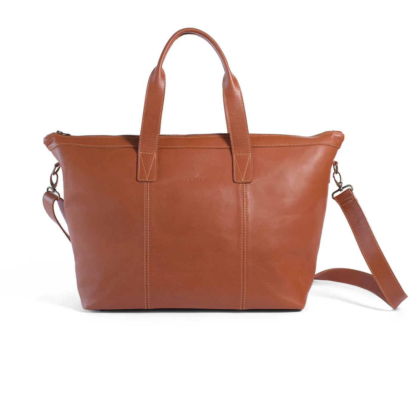 Murray leather overnight bag