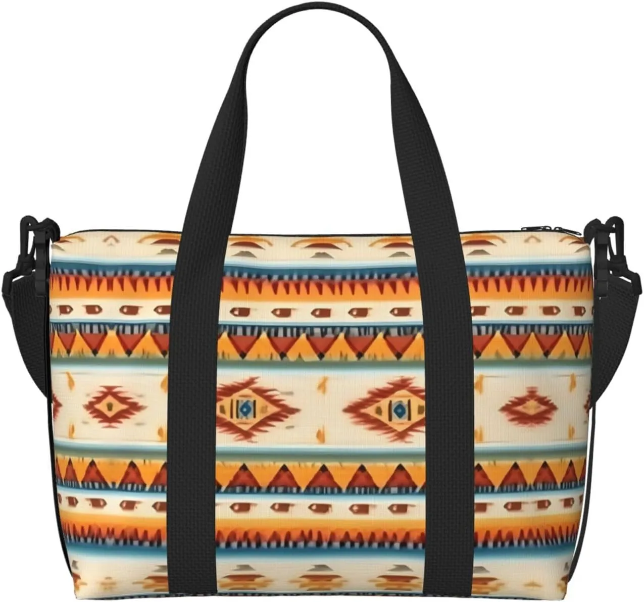 Native American Print print Travel Duffel Bag,workout duffel bag, overnight shoulder Bag,Weekender Bag for Women Men