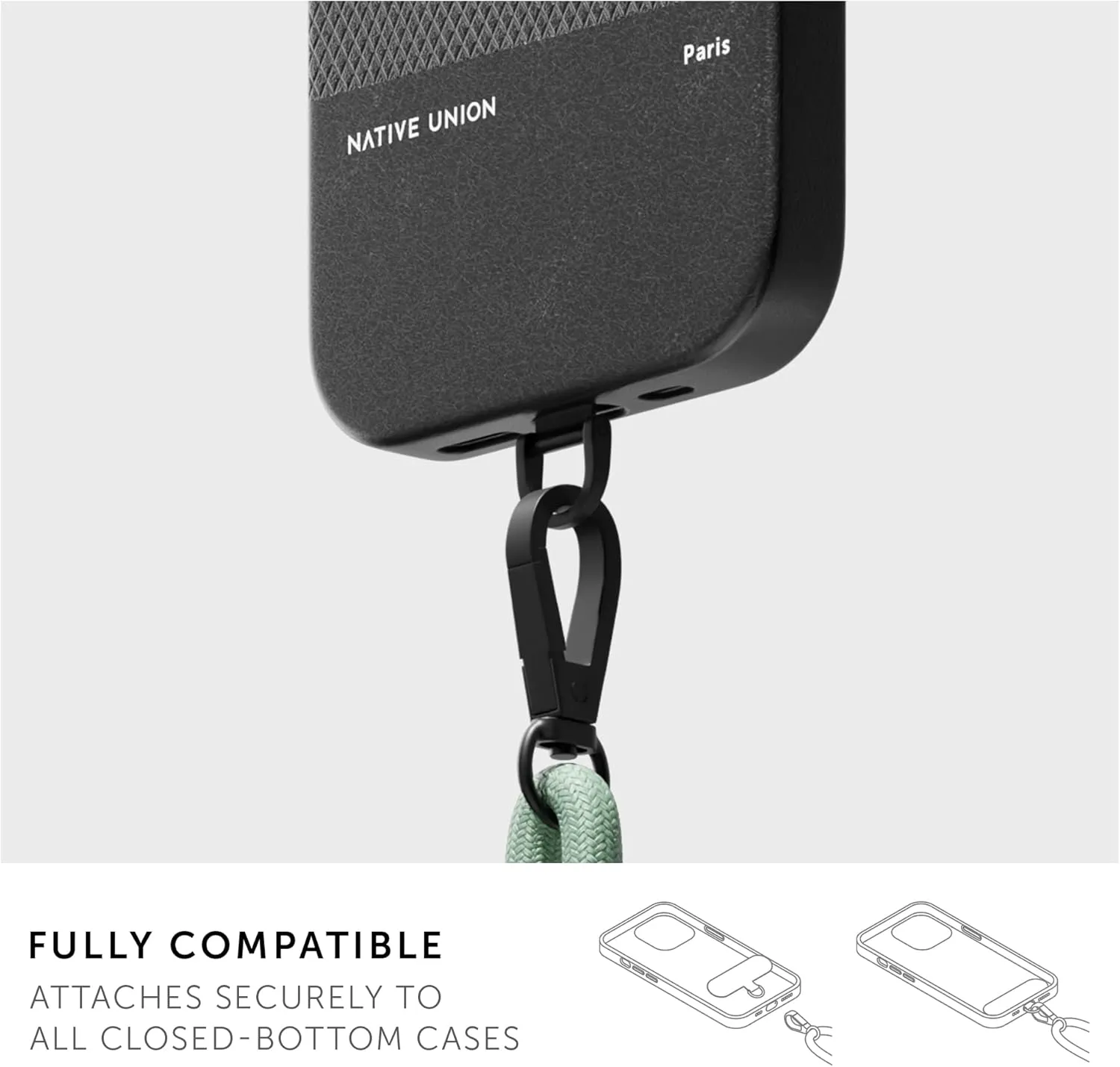 Native Union Sling – Adjustable & Detachable Phone Strap – Compatible with iPhone 16, 15, 14, 13 and most Smartphones – Made with 100% Durable & Recycled Materials (Oxyfire)