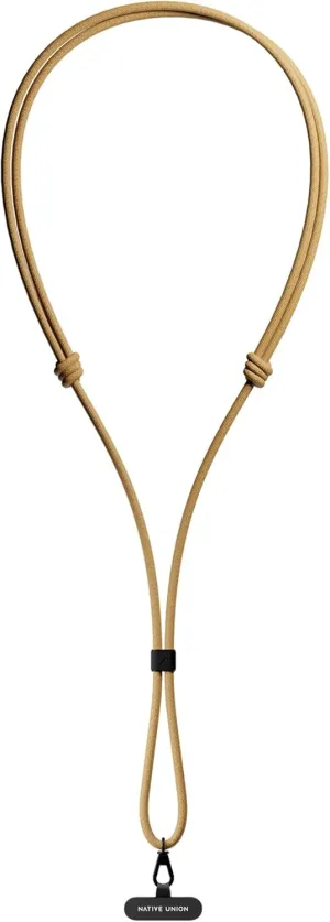 Native Union Universal Sling – Adjustable & Detachable Crossbody Strap – Made with 100% rPET Recycled Polyester – Universally Compatible with All Smartphones (Kraft)