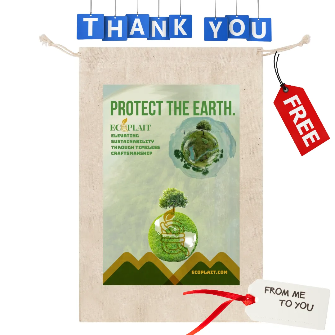 Natural Fiber Jute Tote Bag Tulip