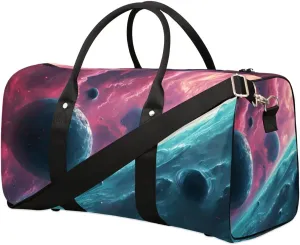 Nebulae Universe Travel Duffel bag for Men Women Weekender Overnight Bag Gym Bag Carry On Luggage Bags for Yoga Workout Sports