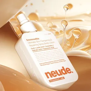 Neude Daily Spray Body Lotion for Men and Women 250ml | Ultralight Non-sticky with Ceramide, Hyaluronic Acid for Deep Hydration, Barrier Repair Moisturiser.
