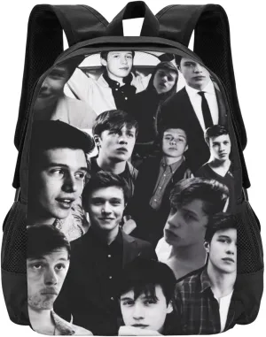 Nick Actors Robinson Backpack Laptop Computer Bag Double Shoulder Bags Casual Daypack for Travel Work Business Outdoor 15.6 Inch