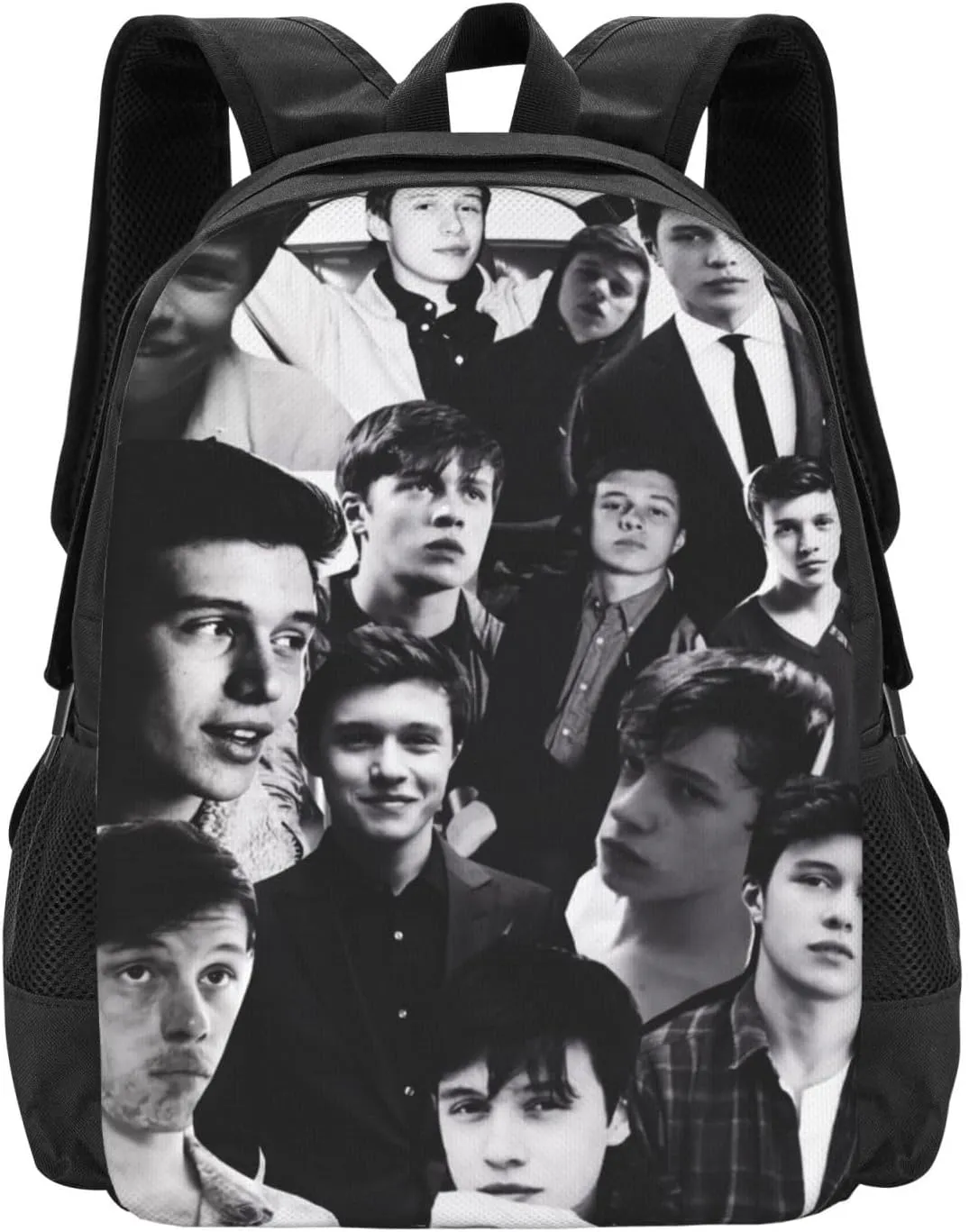 Nick Actors Robinson Backpack Laptop Computer Bag Double Shoulder Bags Casual Daypack for Travel Work Business Outdoor 15.6 Inch