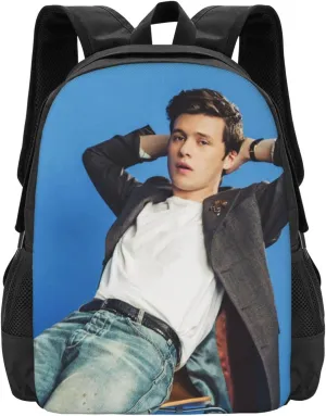 Nick Actors Robinson Backpack Laptop Computer Bag Double Shoulder Bags Casual Daypack for Travel Work Business Outdoor 15.6 Inch
