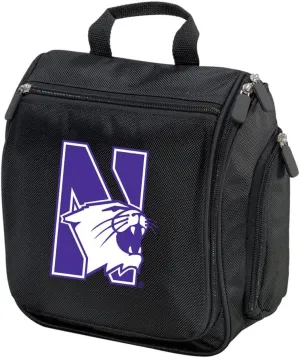 Northwestern University Toiletry Bags Or Hanging Northwestern Wildcats Shaving Kits for Travel Black