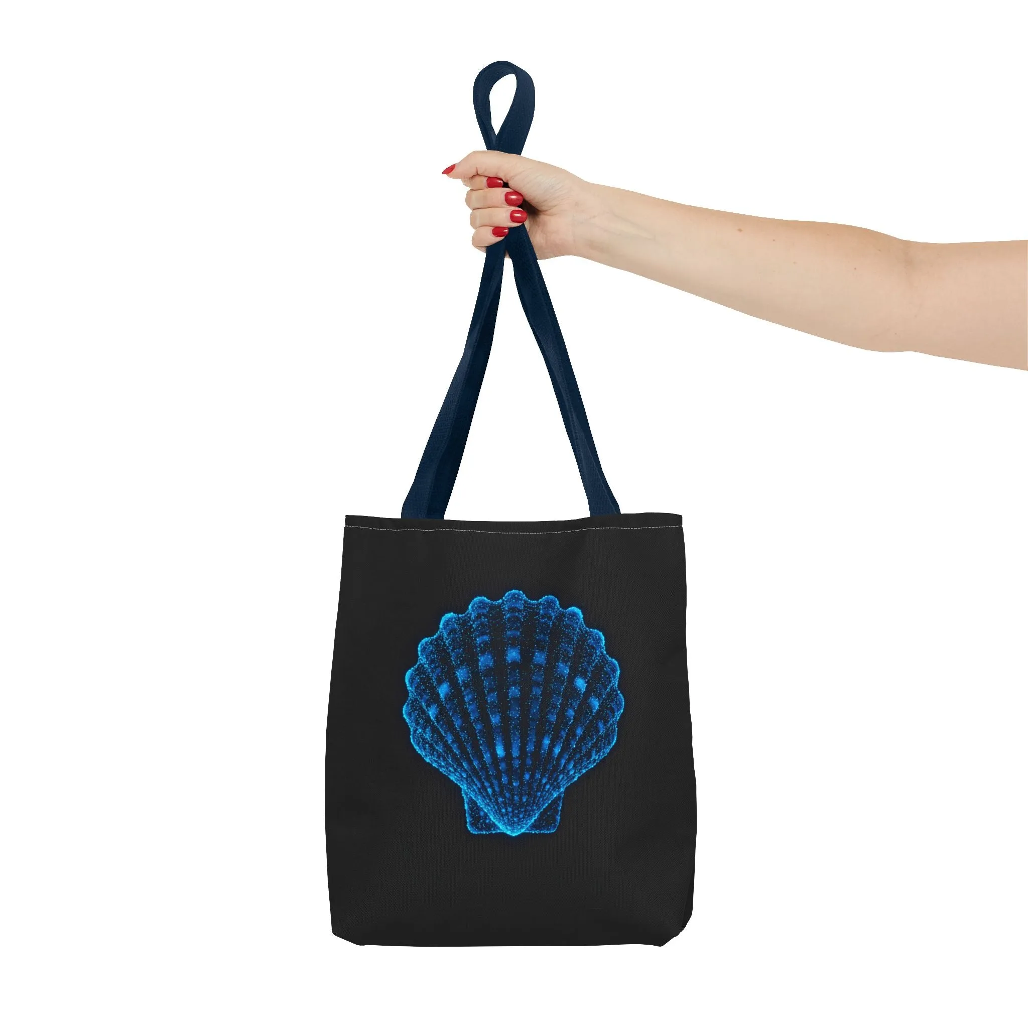 Ocean Blue Shell Tote Bag | Stylish Beach Essential | Eco-Friendly Shopping Bag