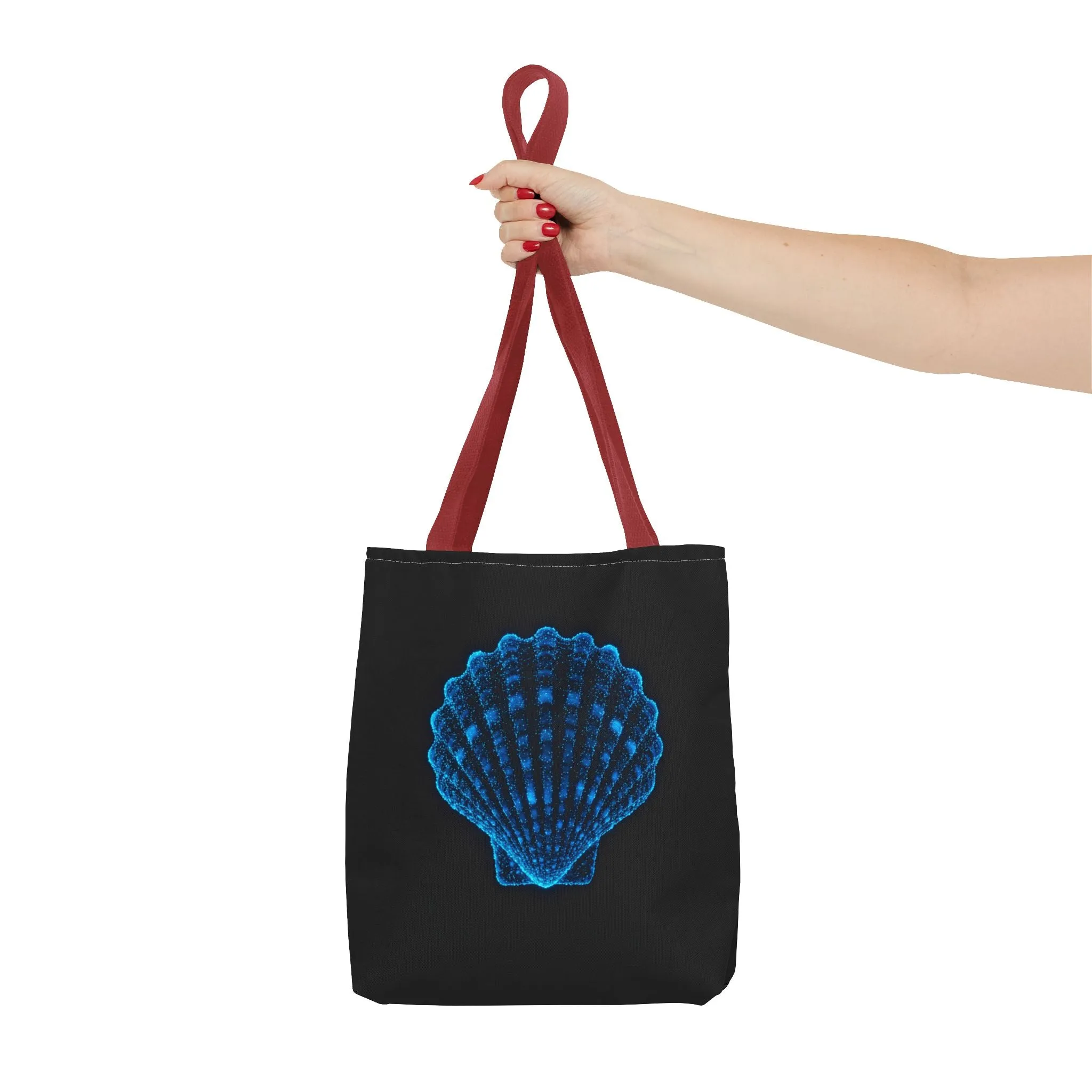Ocean Blue Shell Tote Bag | Stylish Beach Essential | Eco-Friendly Shopping Bag
