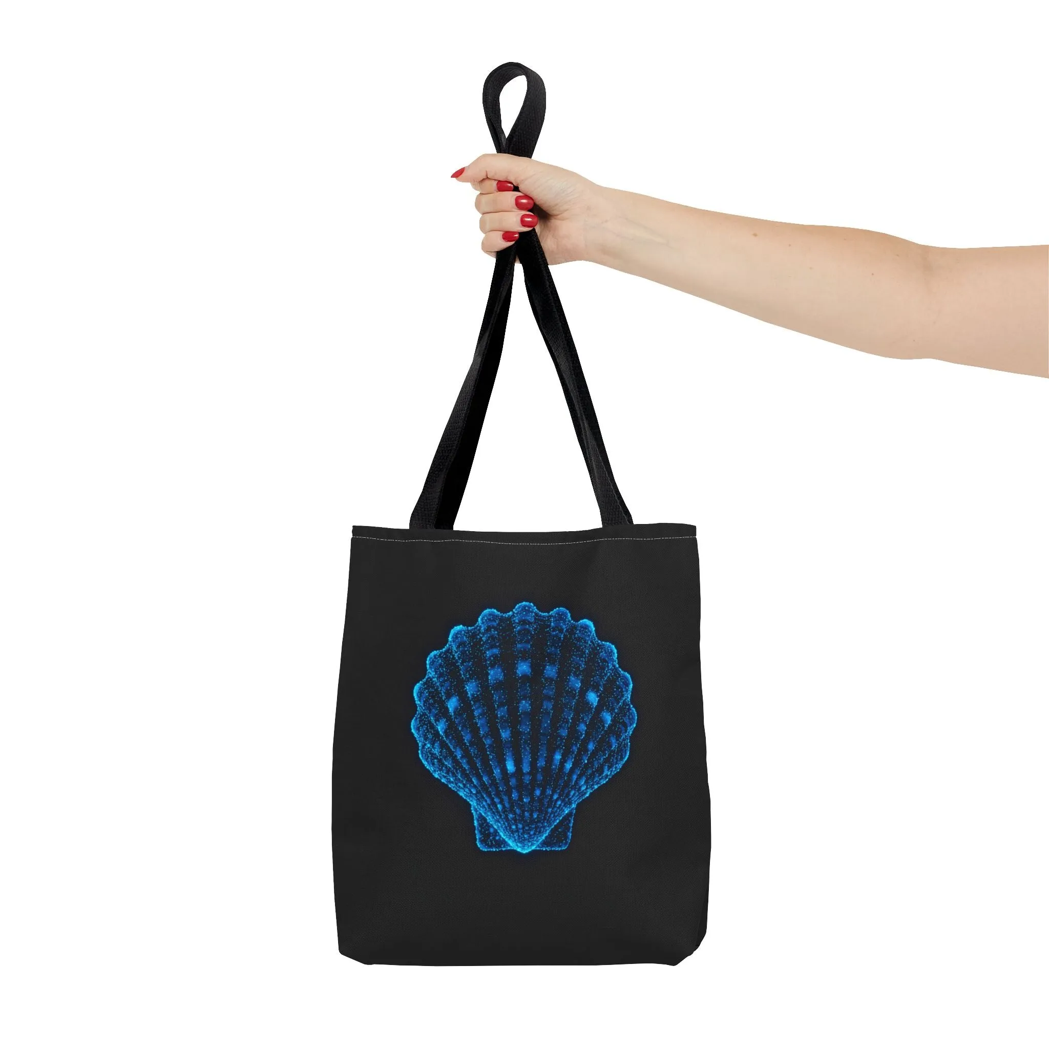 Ocean Blue Shell Tote Bag | Stylish Beach Essential | Eco-Friendly Shopping Bag