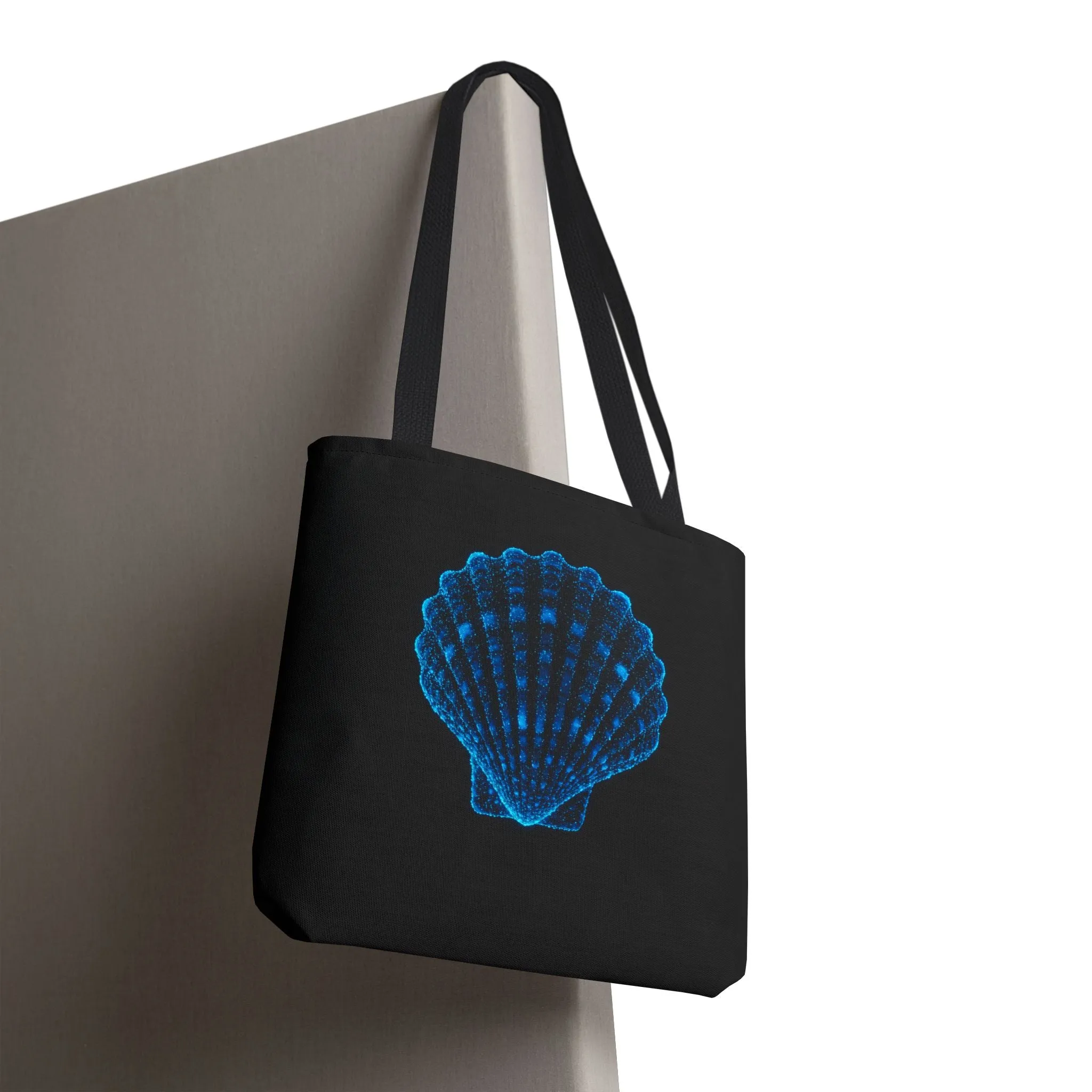 Ocean Blue Shell Tote Bag | Stylish Beach Essential | Eco-Friendly Shopping Bag