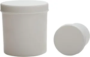 Ointment Jar with Screw on Caps – Refillable Medical Container Storage Jars, Empty Round Airtight Plastic Container, 16oz (25ct)