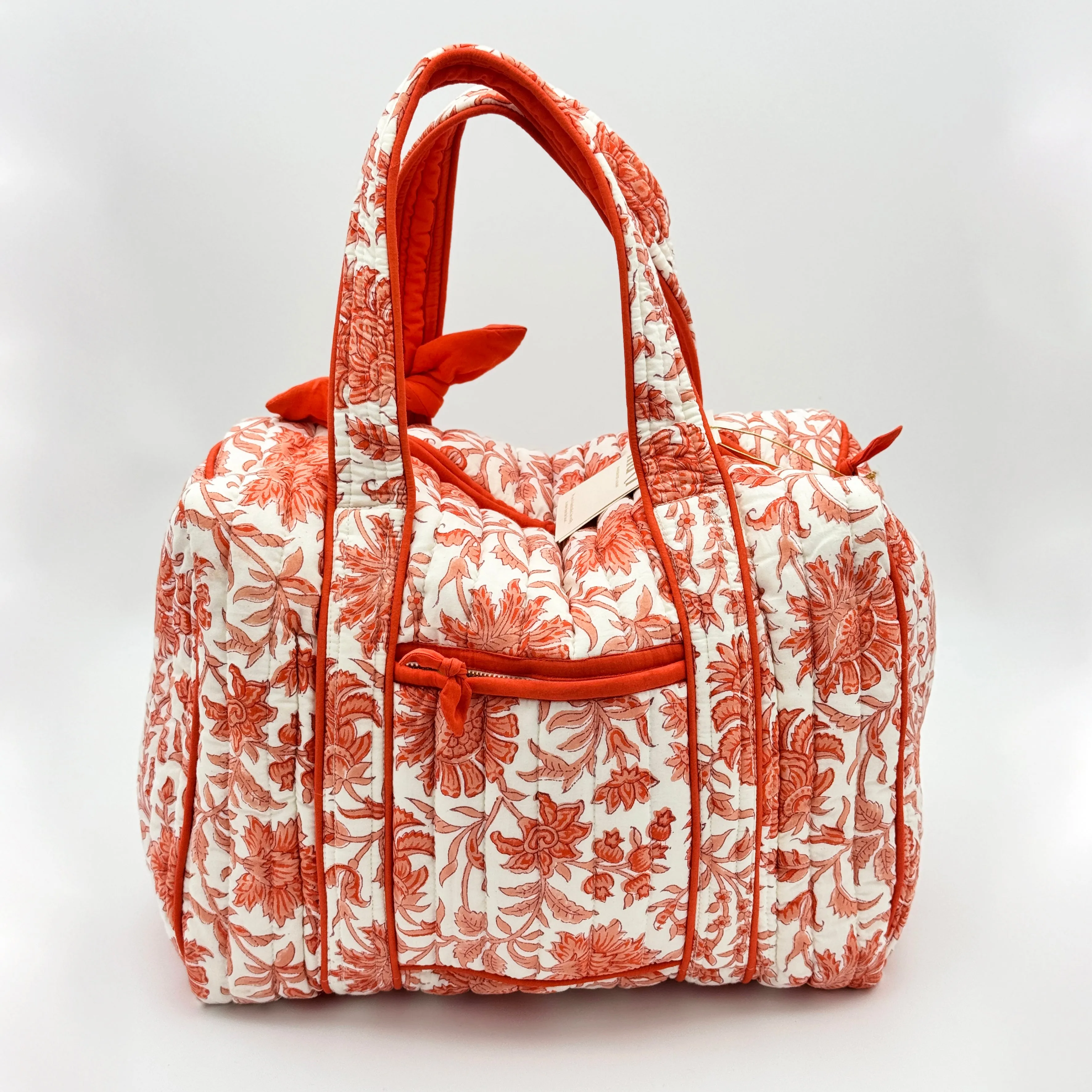 Orange Overnight Duffle Bag