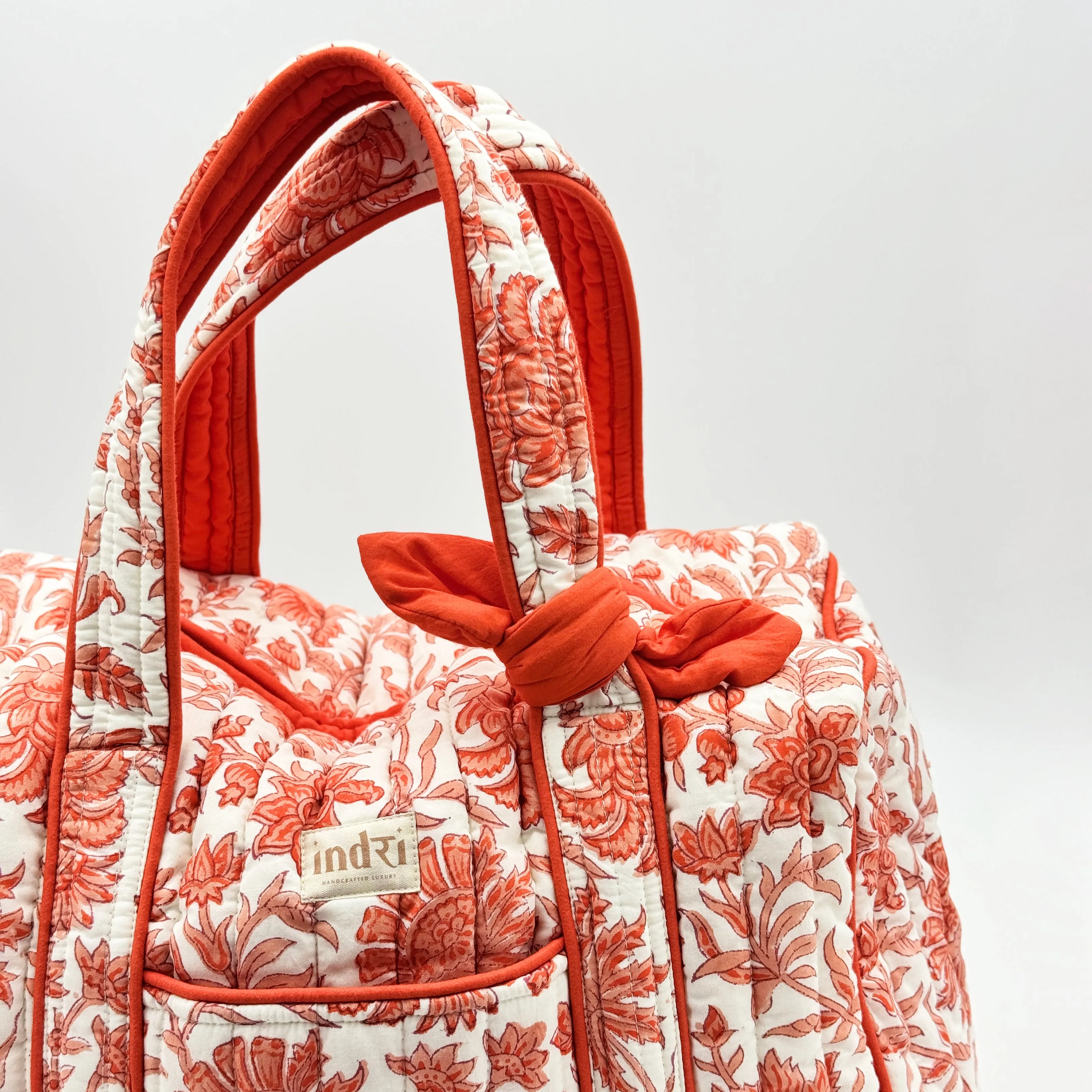 Orange Overnight Duffle Bag