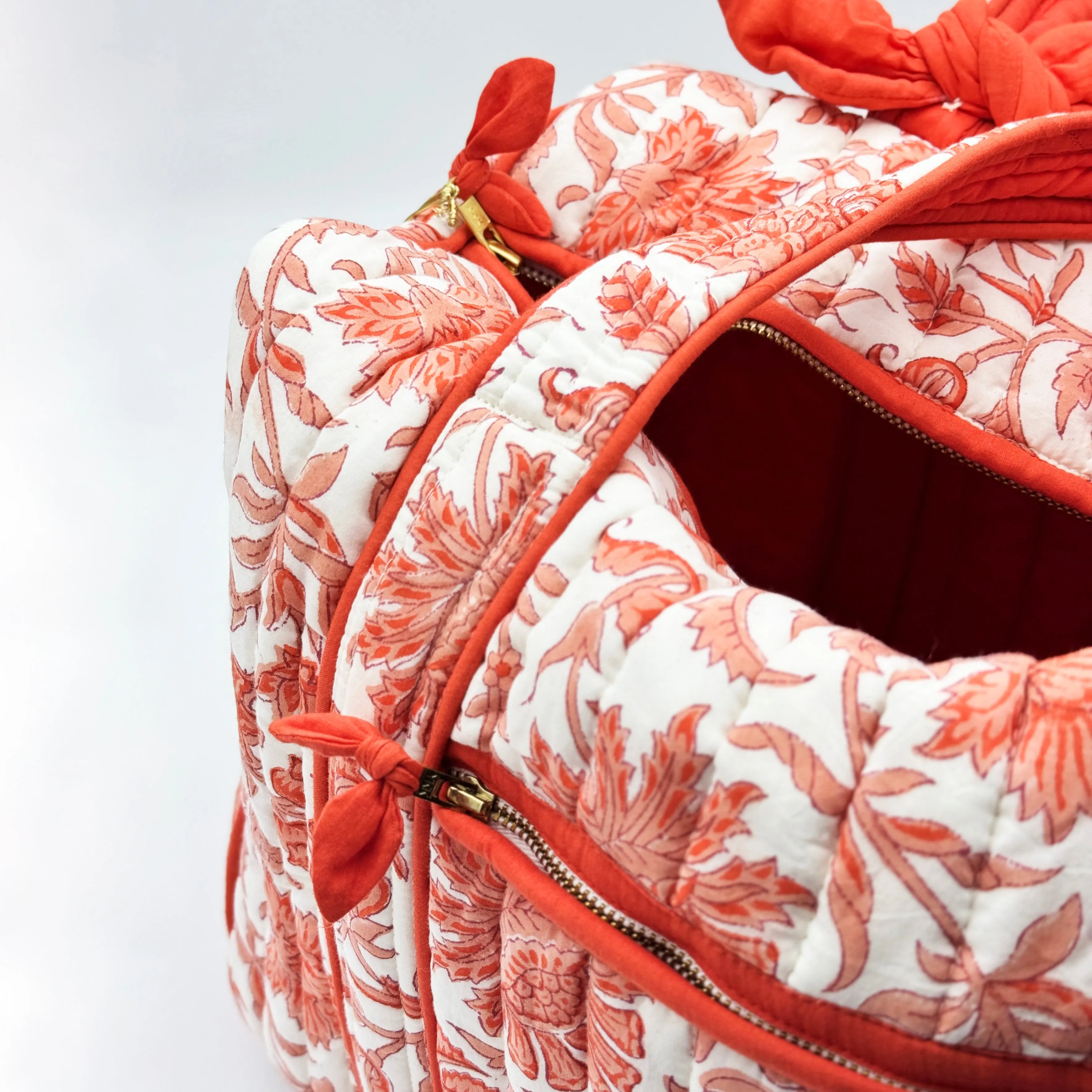 Orange Overnight Duffle Bag