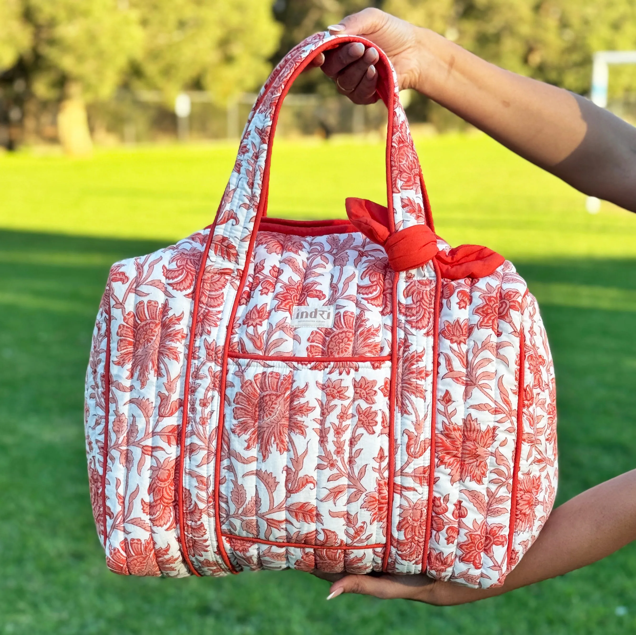 Orange Overnight Duffle Bag