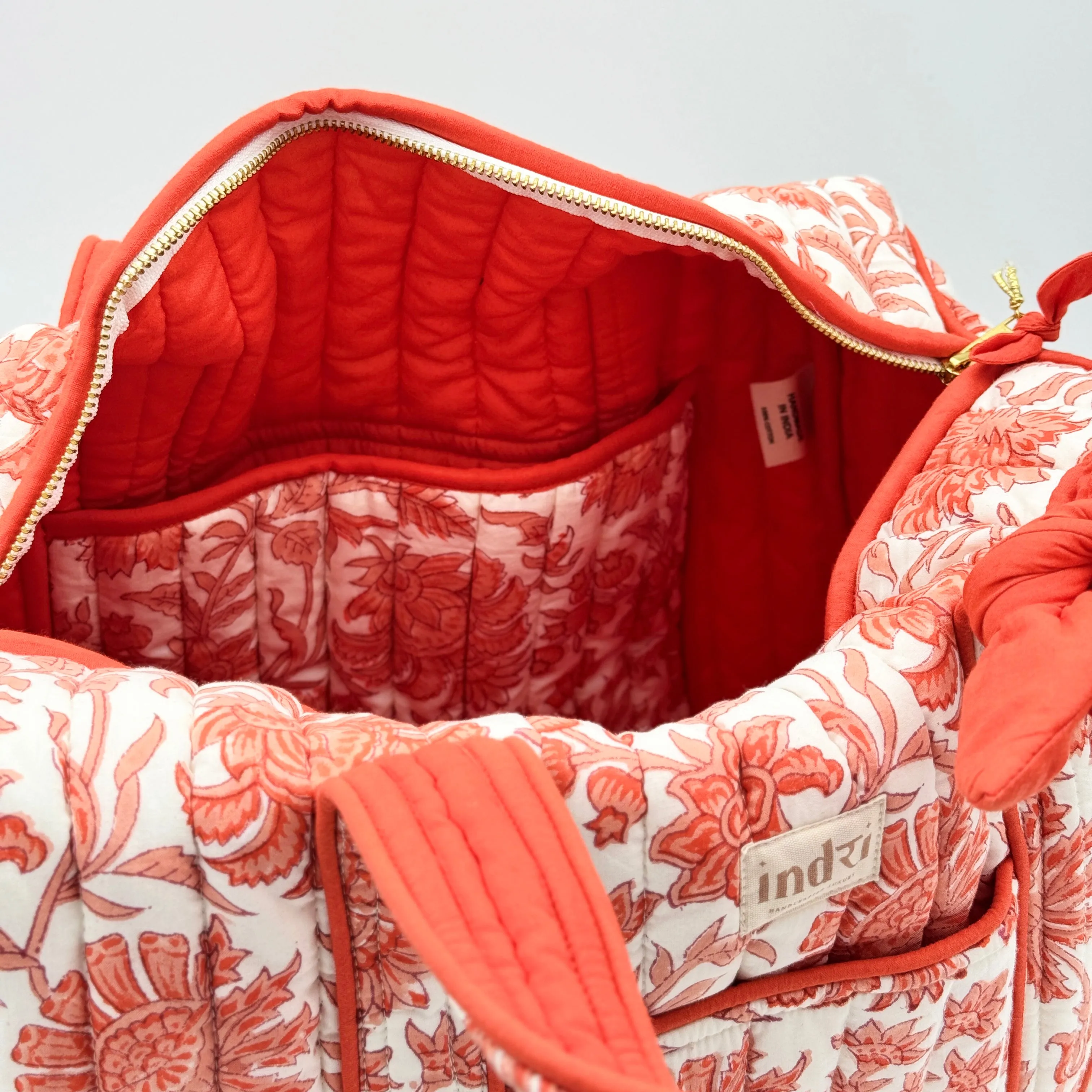 Orange Overnight Duffle Bag