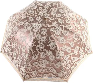 Orgrimmar Ladies Lace Parasol Umbrella Anti-UV Protection Sun Shade UPF 50  Lightweight and Portable Folding Umbrella (Black)