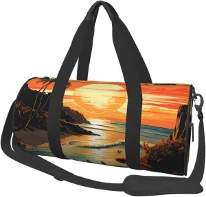 Original Poster for Endless Summer Travel Duffle Bag Carry On Weekender Overnight Bag Sport Gym Bag for Women Men Foldable Travel Duffle Round Duffle Bag for Travel Sports Gym