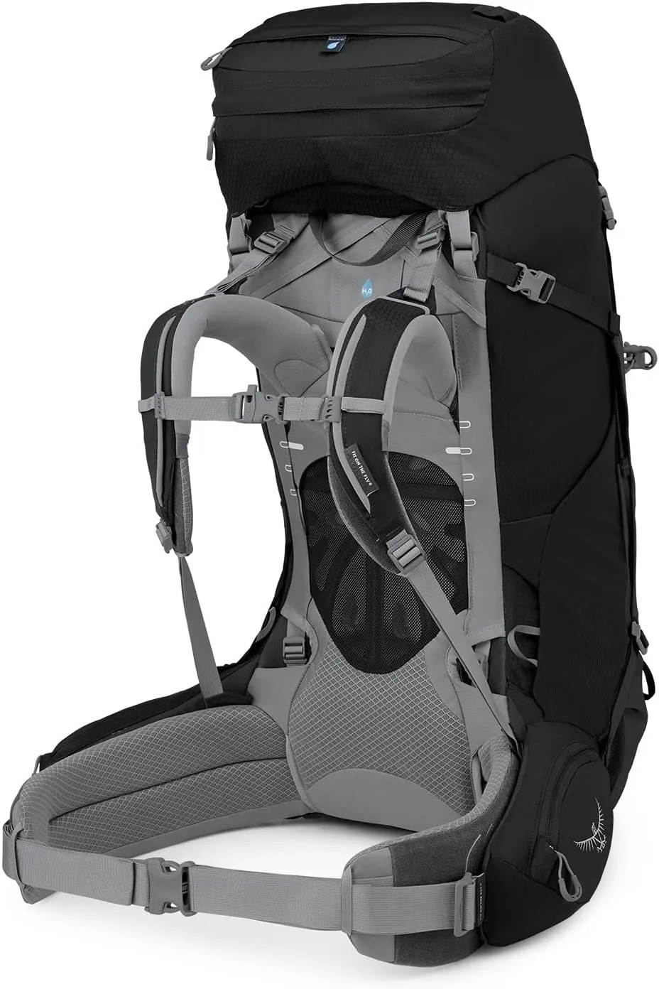 Osprey Ariel 65L Women's Backpacking Backpack, Black, WXS/S, Extended Fit