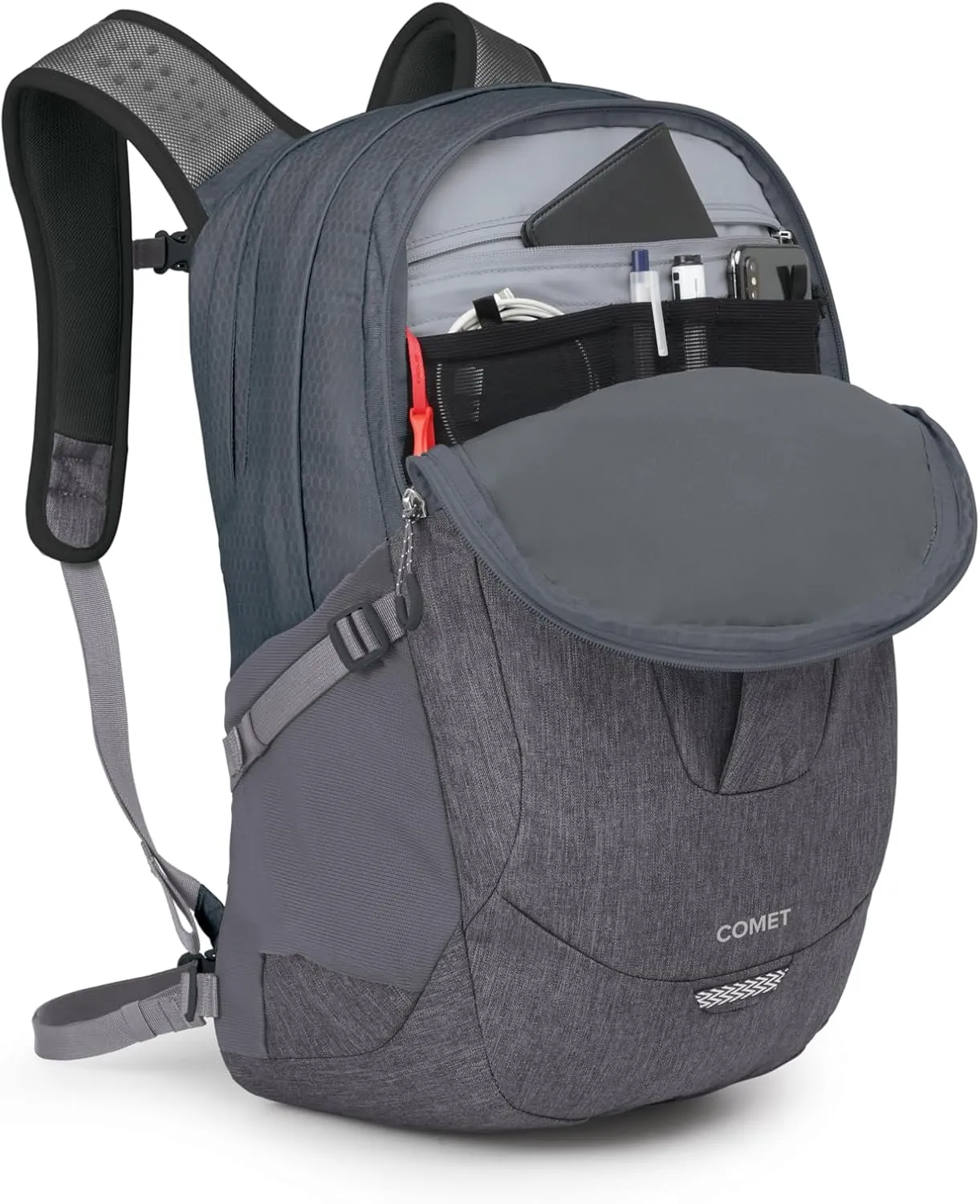 Osprey Comet Laptop Backpack, Tungsten/Soundwave Grey Heather