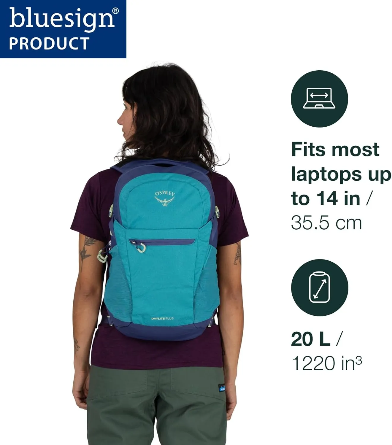 Osprey Daylite Plus Commuter Backpack, Umber/Tequila Sunrise