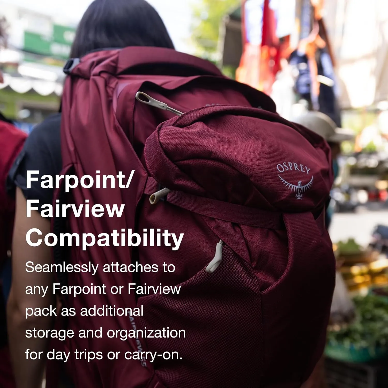 Osprey Farpoint Fairview Unisex Travel Daypack, Tunnel Vision Grey