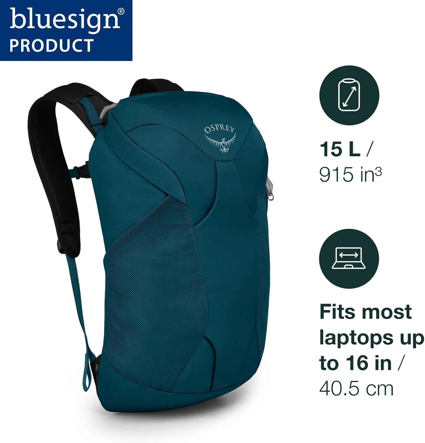 Osprey Farpoint Fairview Unisex Travel Daypack, Tunnel Vision Grey