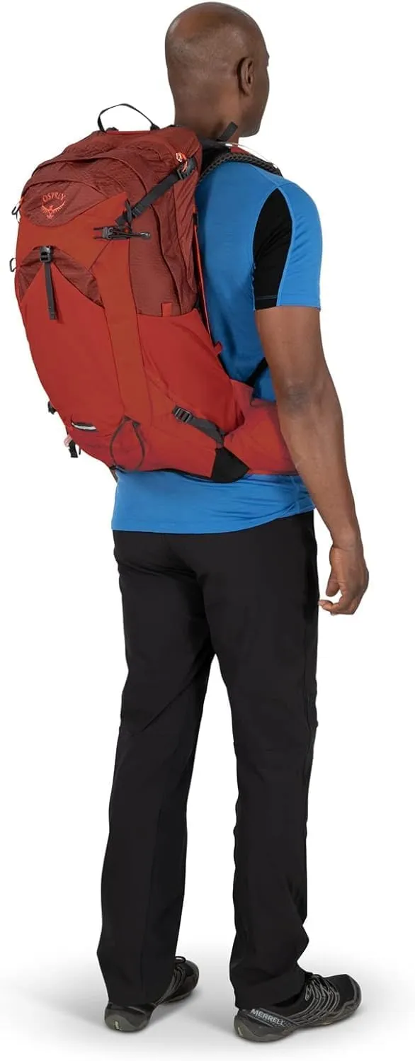 Osprey Manta 24L Men's Hiking Backpack with Hydraulics Reservoir, Black, One Size