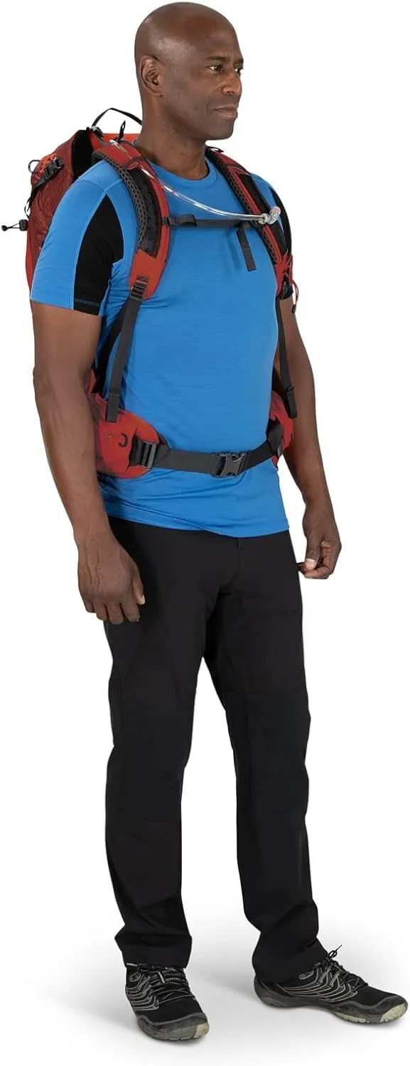 Osprey Manta 24L Men's Hiking Backpack with Hydraulics Reservoir, Black, One Size