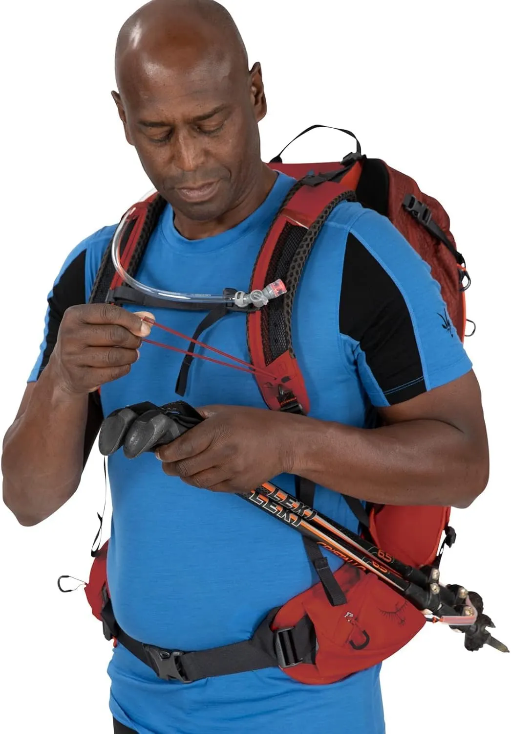 Osprey Manta 24L Men's Hiking Backpack with Hydraulics Reservoir, Black, One Size
